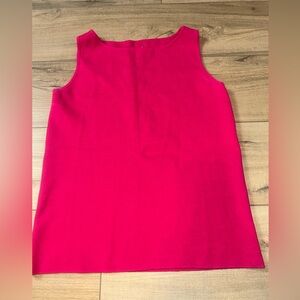 Chicos Knit Tank Top Fuccia Pink Silk Preppy Travel Office Summer Spring 1X